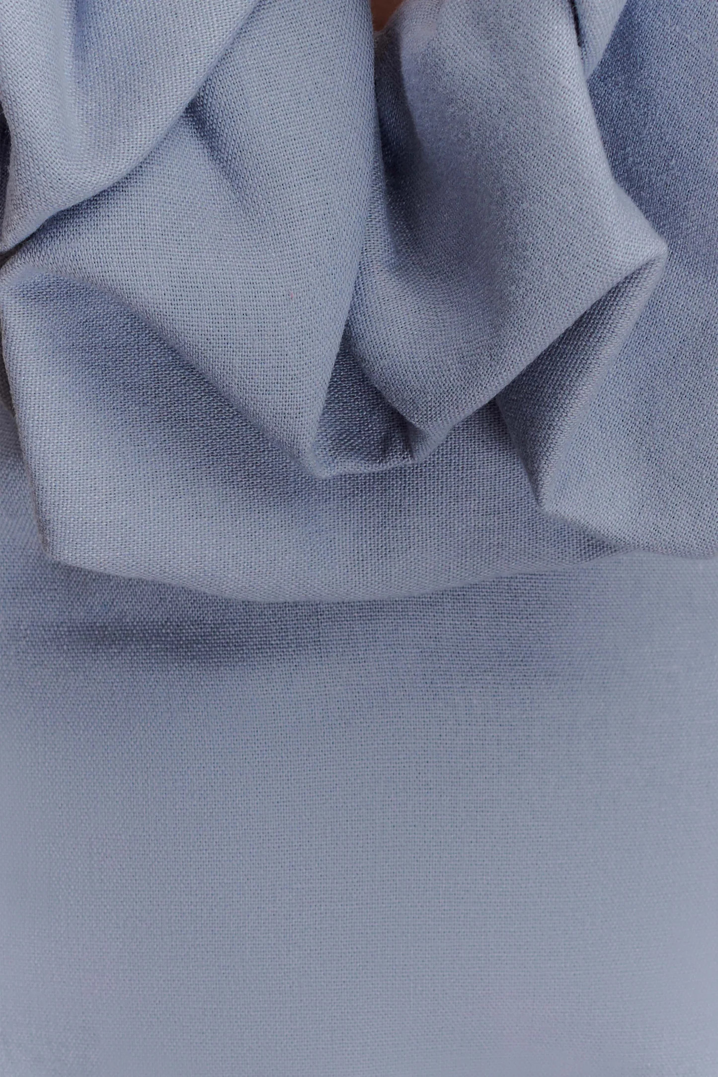 Carolyn Linen Bubble Maxi Dress - Misty Blue | MESHKI US