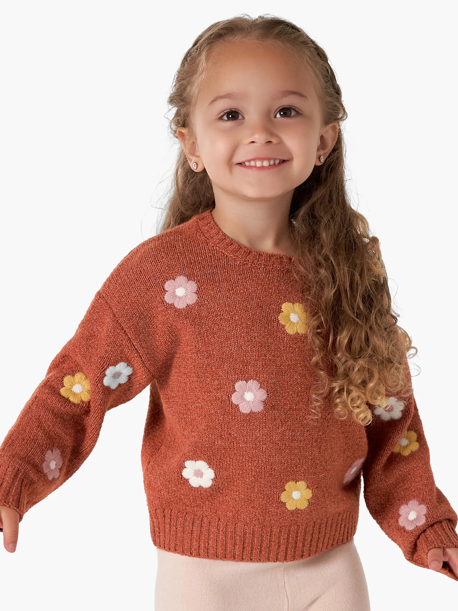 Modern Moments by Gerber Baby and Toddler Girl Sweater Knit Top, Sizes 12 Months -5T | Walmart (US)