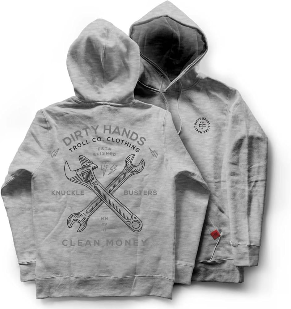 TROLL CO. CLOTHING Twisting Wrenches Heavyweight Hoodie Pullover | Amazon (US)