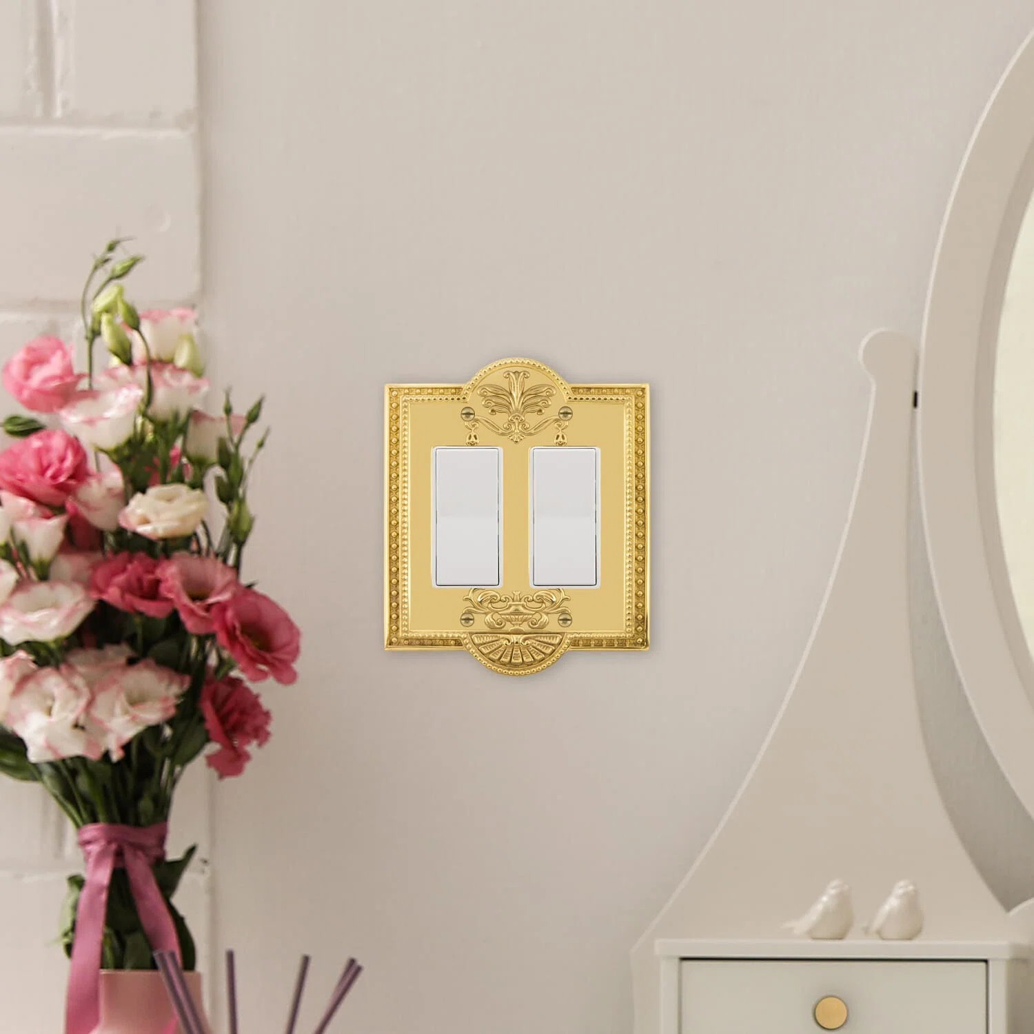 Meadows 2-Gang Rocker Light Switch Wall Plate | Wayfair North America