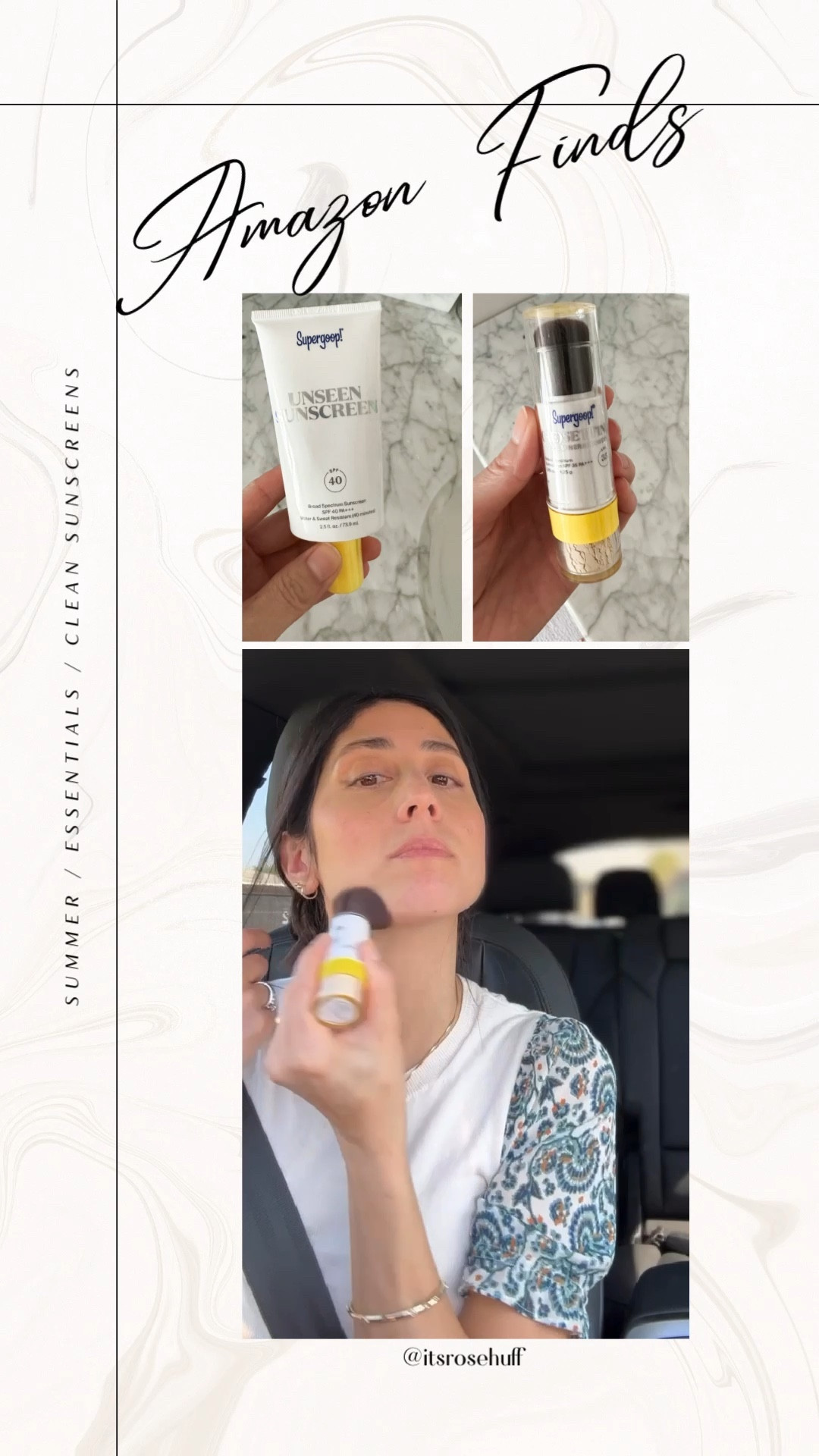 Translucent and dry powder, clean sunscreens ✨✨✨✨ in my 40’s and protecting my skin at all times! The powder sunscreen is a perfect solution for  oily skin while providing spf protection during warm summer months. 

#LTKFind #LTKSeasonal #LTKtravel