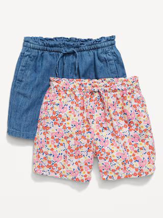 Linen-Blend Pull-On Shorts 2-Pack for Toddler Girls | Old Navy (US)