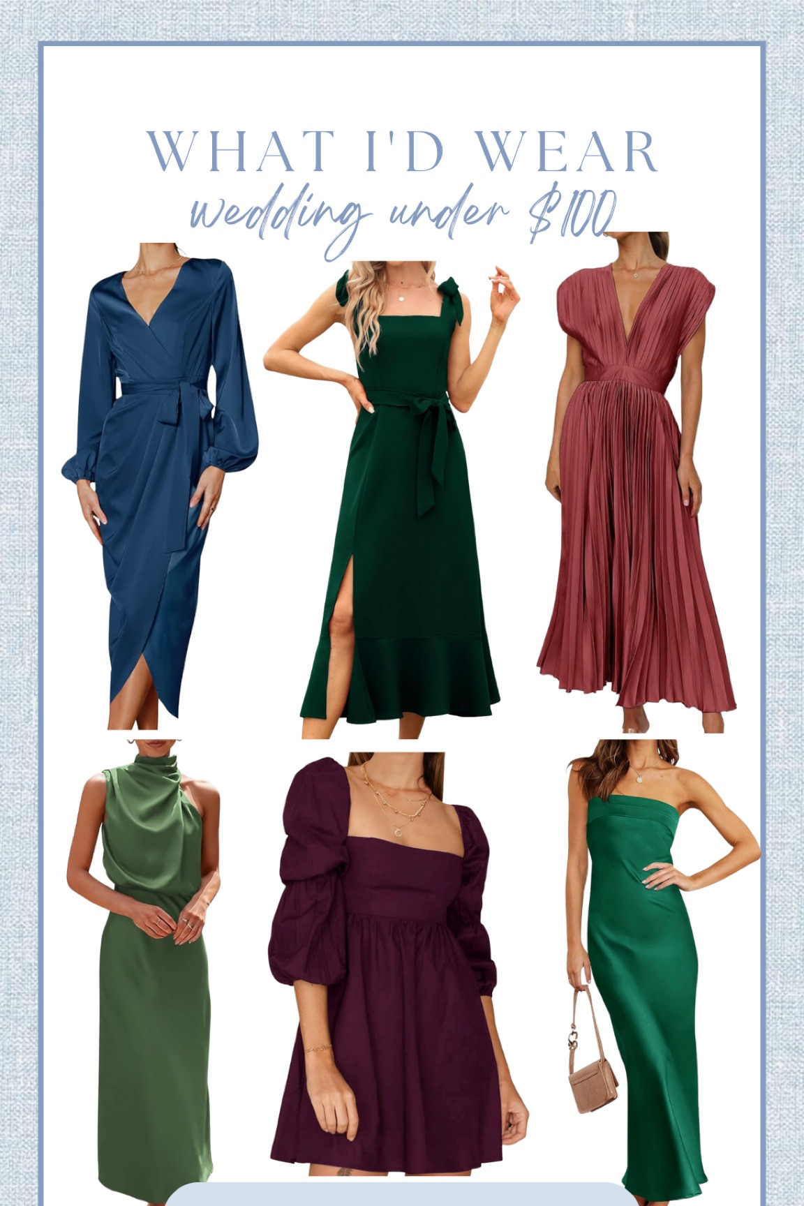 Fall and winter wedding guest dresses under $100 from Amazon

#LTKfindsunder100