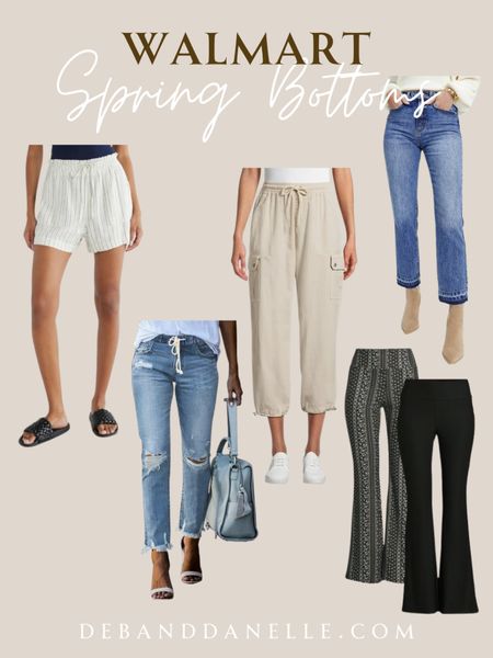 Check out these neutral pant options from Walmart! They have everything from linen shorts, to cargo pants, to the “it” jeans. #springoutfit #jeans #pants #shorts 

#LTKmidsize