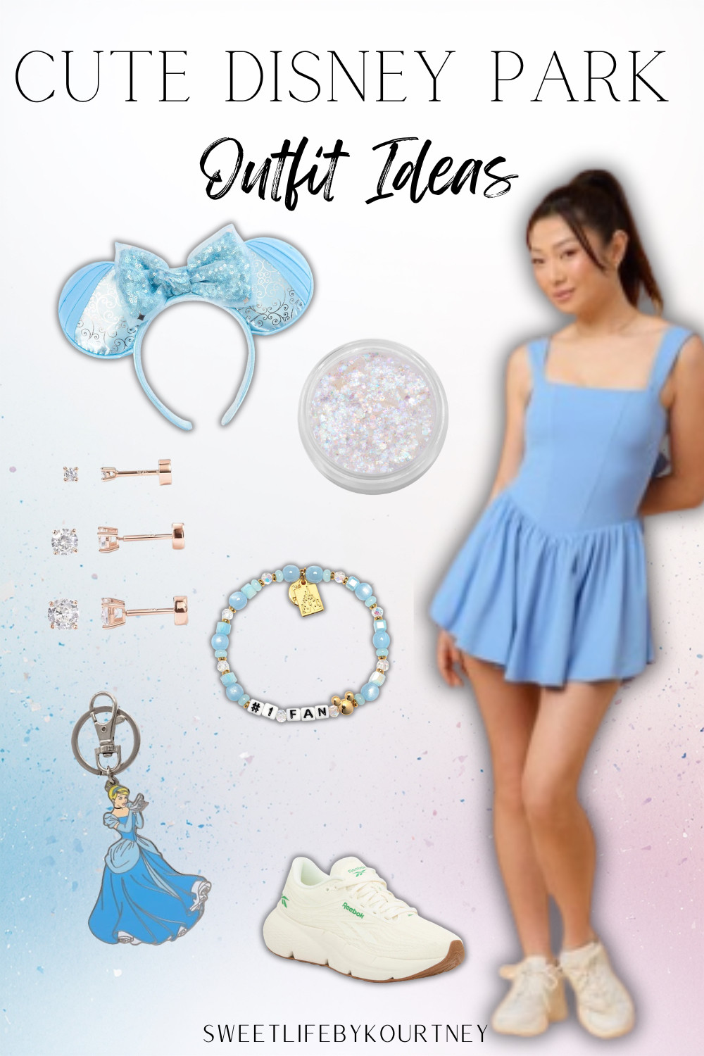 Cinderella-inspired Disney park outfit idea 💙 Cute, comfy, and perfect for castle photos, birthday trips, girls’ trips, or a full day at Disney. #LTKFinds #DisneyOutfit #DisneyParkStyle #CinderellaInspired #AmazonFinds #SweetLifeByKourtney 

 #LTKgrwm #LTKootd #LTKmomlife