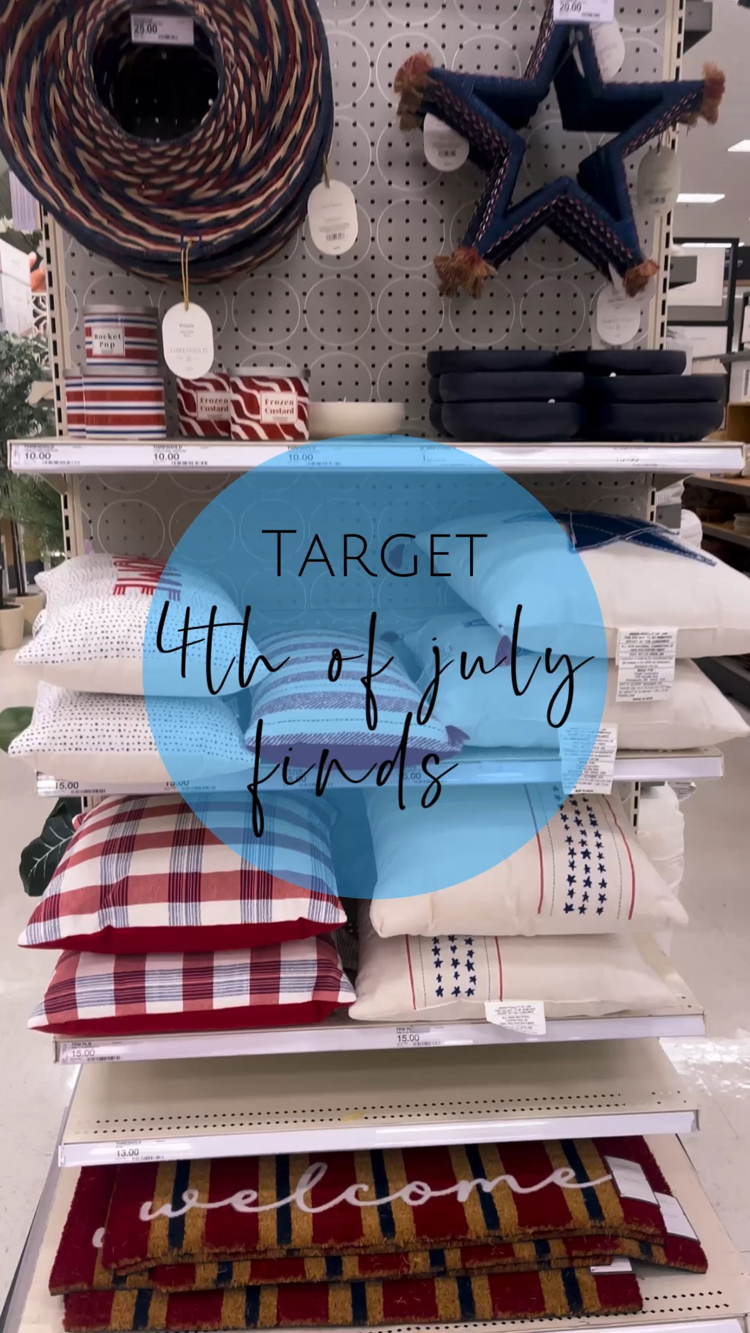 4th of july fun decor #target #targetfinds #targethome #targetholiday #4thofjuly #redwhiteblue #holiday #home #homedecor #holidaydecor #holidayfinds #targetnew #newattarget #4th #starsandstripes #summer #party #partydecor #candles #pillows #wreath #doormat #frontdoormat #porch #patio #patiodecor #outdoordecor #decor

#LTKunder50 #LTKSeasonal #LTKhome