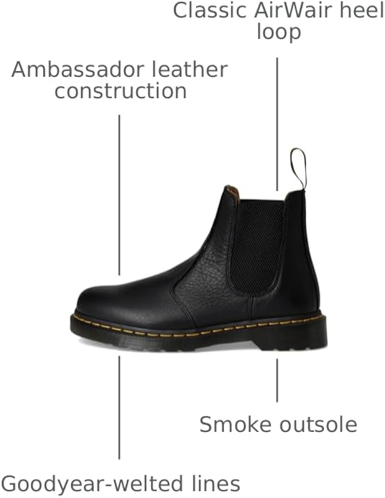 Dr. Martens unisex-adult 2976 Leather Chelsea Boots | Amazon (US)