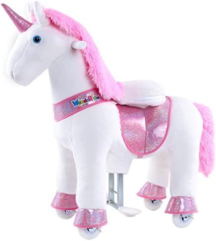 WondeRides Ride on Unicorn Toy Rocking Horse Pink Unicorn, 30.1 inch Height Size 3 for 3 to 5 Years  | Amazon (US)