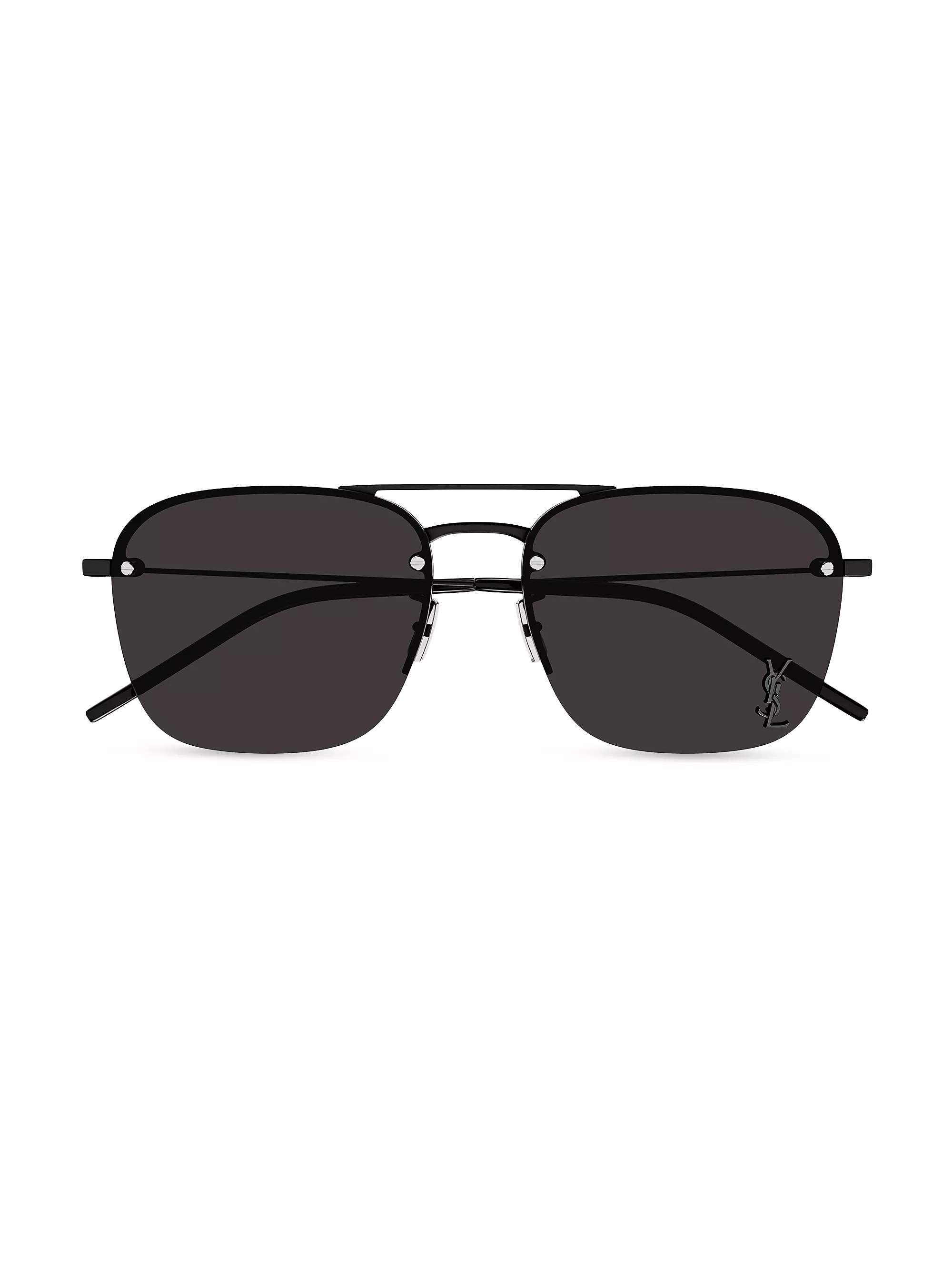 Monogram Pin Metal 59MM Navigator Sunglasses | Saks Fifth Avenue