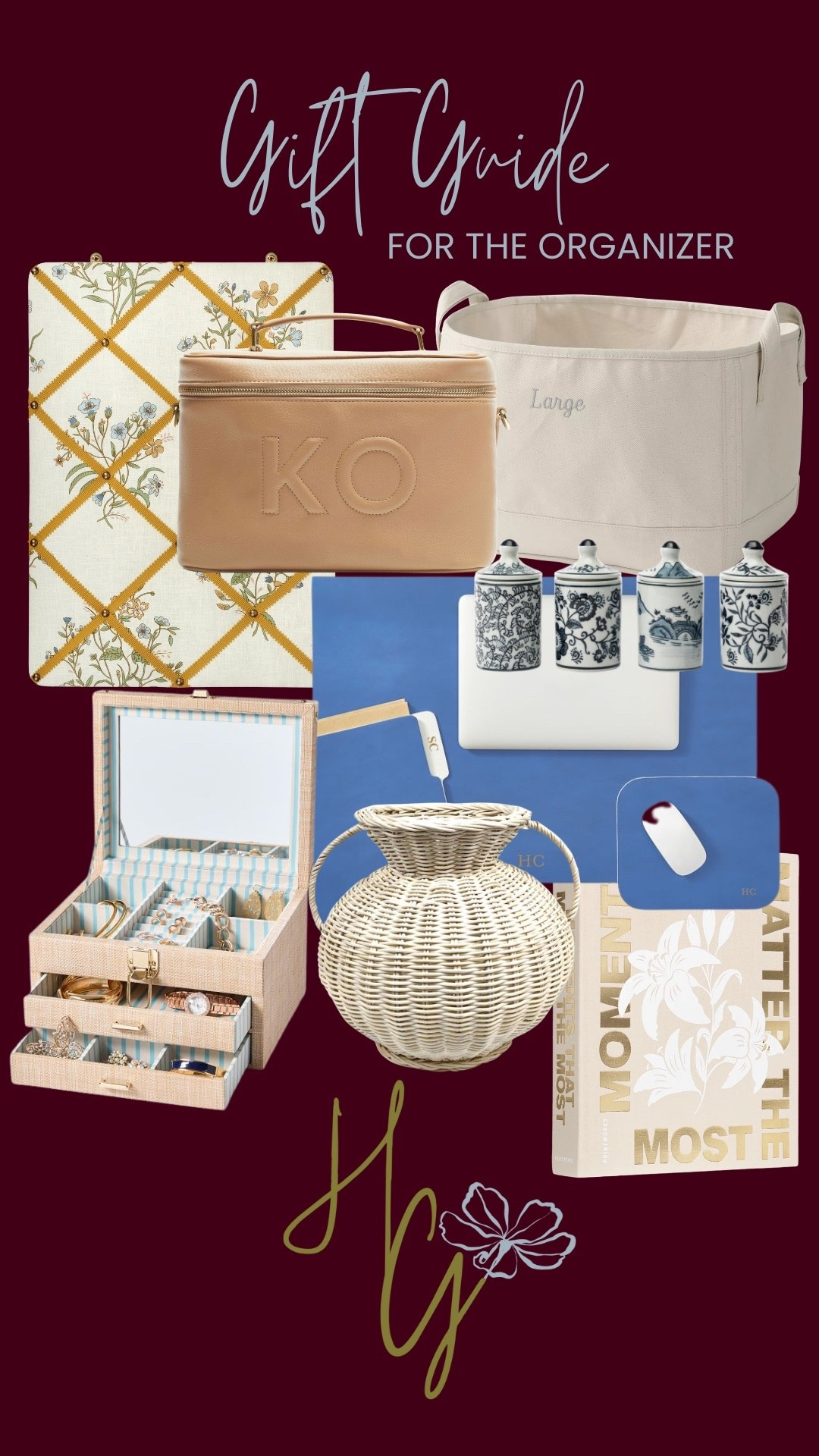 gift guide for the organizer — bulletin boards, canvas storage totes, chic jewelry box, unique photo albums, rattan bowls, leather toiletry bags, personalized items

#LTKCyberWeek #LTKHoliday #LTKGiftGuide
