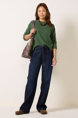 RAILS Women's Normandie Drawstring Denim Jeans, Size 8, Rinsewash Blue | Evereve
