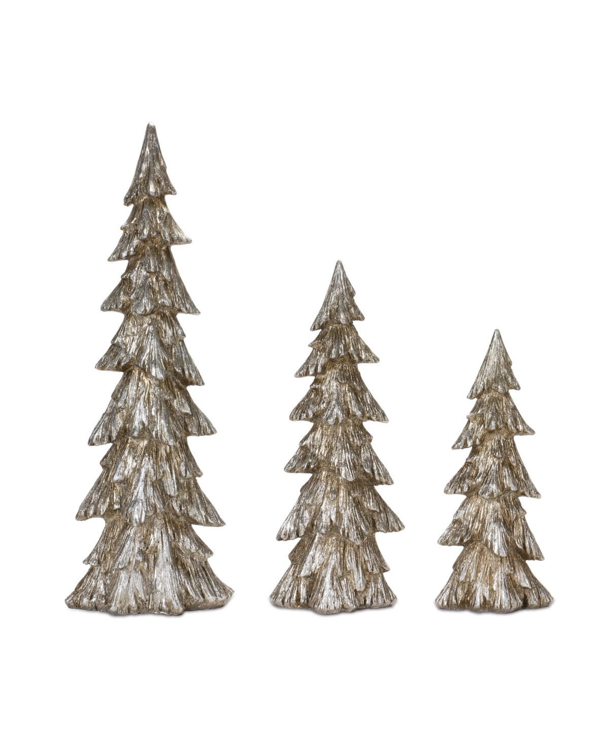 Slickblue 3 Elegant Nature-Inspired Christmas Tree Decorations for Festive Home - Silver | Macy's