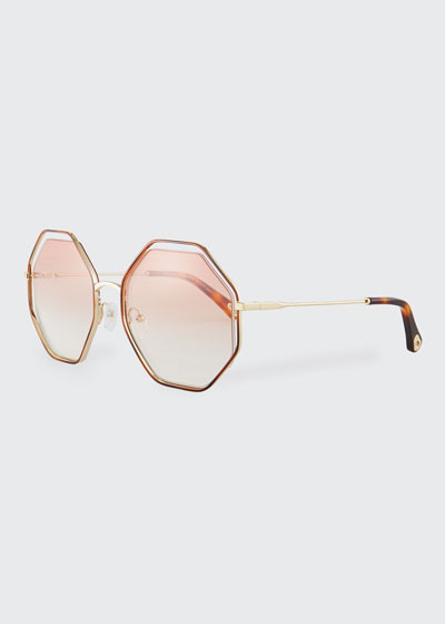 Poppy Geometric Sunglasses | Bergdorf Goodman