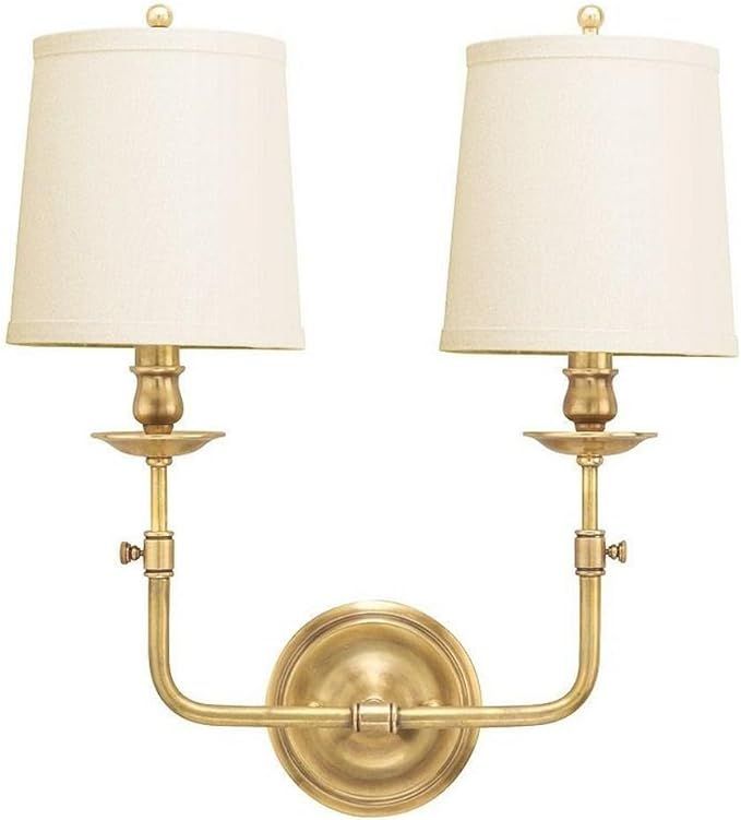 Hudson Valley Lighting Logan - Two Light Wall Sconce - 16 Inches Wide by 15.875 Inches High-Aged ... | Amazon (US)