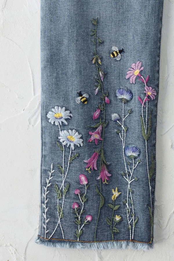 Meadowbrook Embroidered Cropped Jeans | Coldwater Creek
