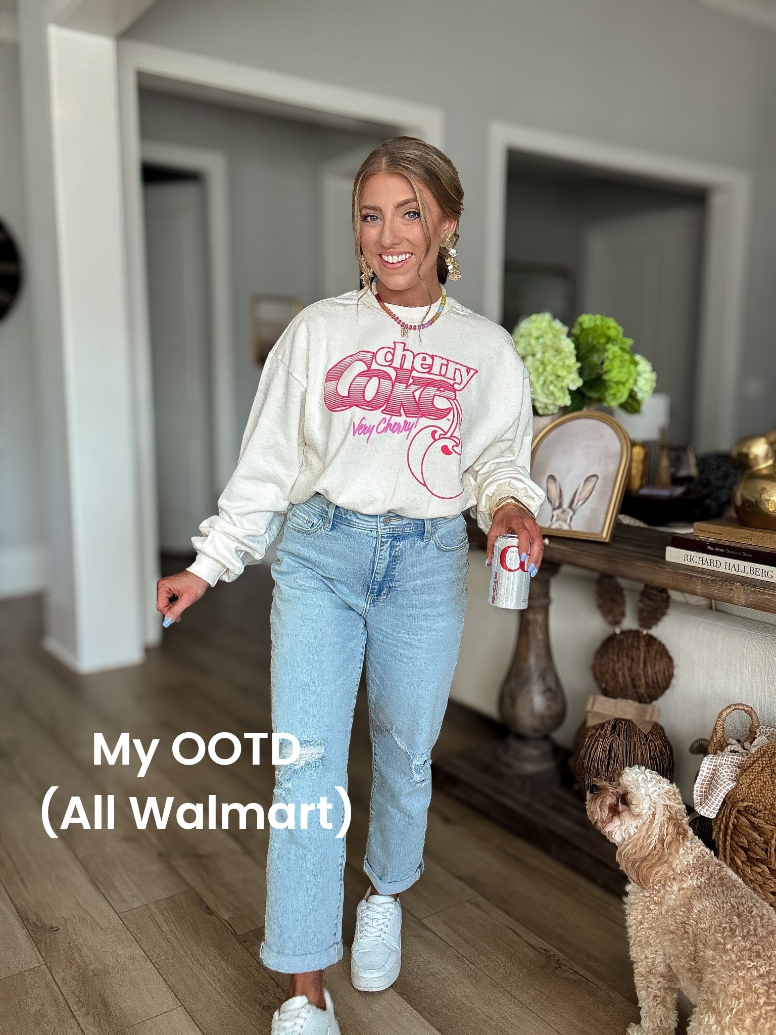OOTD but make it all Walmart 🙌💙
This might be one of my favorite casual outfits lately — comfy, cute, and everything is from Walmart fashion! The graphic sweatshirt is so fun for spring, these jeans fit SO good, and my white sneakers are the perfect everyday pair.

I love finding pieces that look boutique but are actually affordable, and Walmart has been so good lately. This is the kind of outfit I’ll wear for errands, school drop-off, coffee runs, or just everyday mom life.

✔️ Walmart graphic sweatshirt
✔️ Walmart straight leg jeans
✔️ Walmart sneakers
✔️ Walmart everyday basics

If you need cute affordable outfits from Walmart, this one is a must. Comment LINK and I’ll send everything 🤍

#walmartfashion #walmartoutfit #walmartstyle #affordablefashion #momoutfit #ootdstyle #everydayoutfit #casualoutfit #springoutfit #walmartfinds #budgetfriendlyfashion #walmartclothing #outfitideas #momstyle #walmartnewarrivals #denimoutfit #graphicteeoutfit #affordableoutfit #dailyoutfit #styleonabudget

#LTKPetite #LTKootd