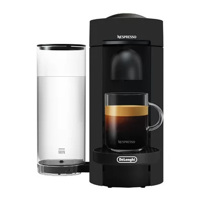 Nespresso VertuoPlus Deluxe Coffee and Espresso Machine by De'Longhi, Limited Edition Matte Black | Wayfair North America