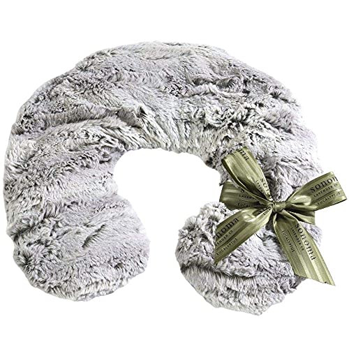 Luxury Eucalyptus Heatable/Chillable Neck Pillow by Sonoma Lavender, Microwaveable for Neck and Shoulders with Removable Washable Covers, Great for Relaxation and Relief (Eucalyptus, Silver Fox) | Amazon (US)