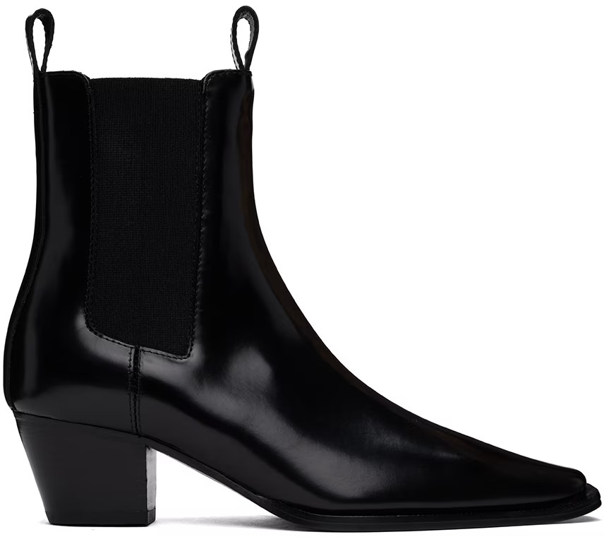 TOTEME - Black 'The City' Boots | SSENSE