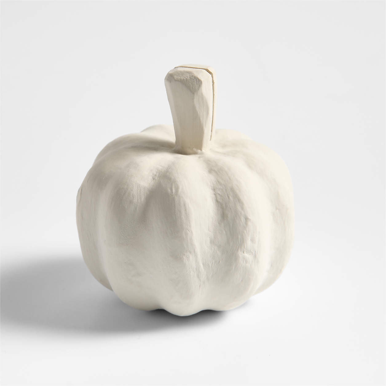 Papier Mache Pumpkin Placecard Holders, Set of 4 | Crate & Barrel | Crate & Barrel