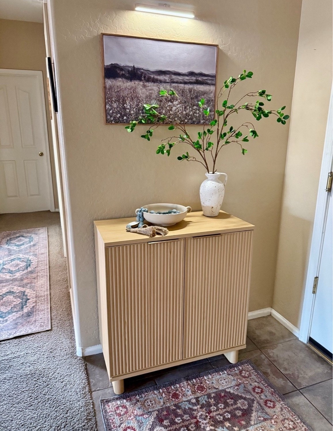 This adorable Walmart cabinet is perfect for hallways or entrances. I used it to store my shoes. 



Small entryway idea, Cabinet from Walmart, Better Homes & Gardens brand, 
Walmart home finds, Walmart cabinet, framed art, Amazon distressed vase, Amazon stems, Walmart deals #LTKFamily #LTKStyleTip

#LTKSeasonal #LTKHome #LTKSaleAlert