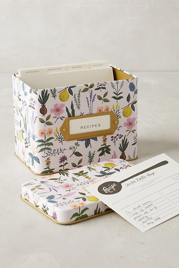 Spring Garden Recipe Tin | Anthropologie (US)