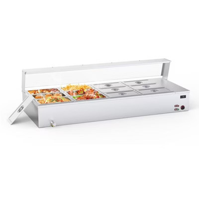 Commercial Food Warmer, Food Warmer with 12 1/3 Size Pans - 1500W Rapid Heating Stainless Steel, for Catering, Parties, Hotels, Restaurants | Target