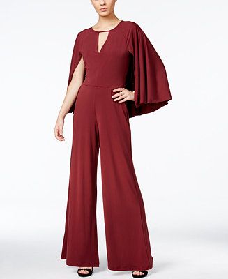 GUESS Micah Wide-Leg Cape Jumpsuit | Macys (US)