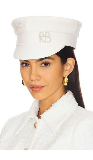 Baker Boy Cap in White | Revolve Clothing (Global)