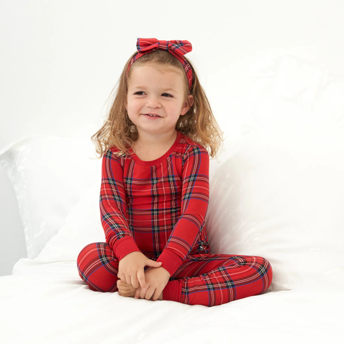 Holiday Plaid Two-Piece Pajama Set | Little Sleepies