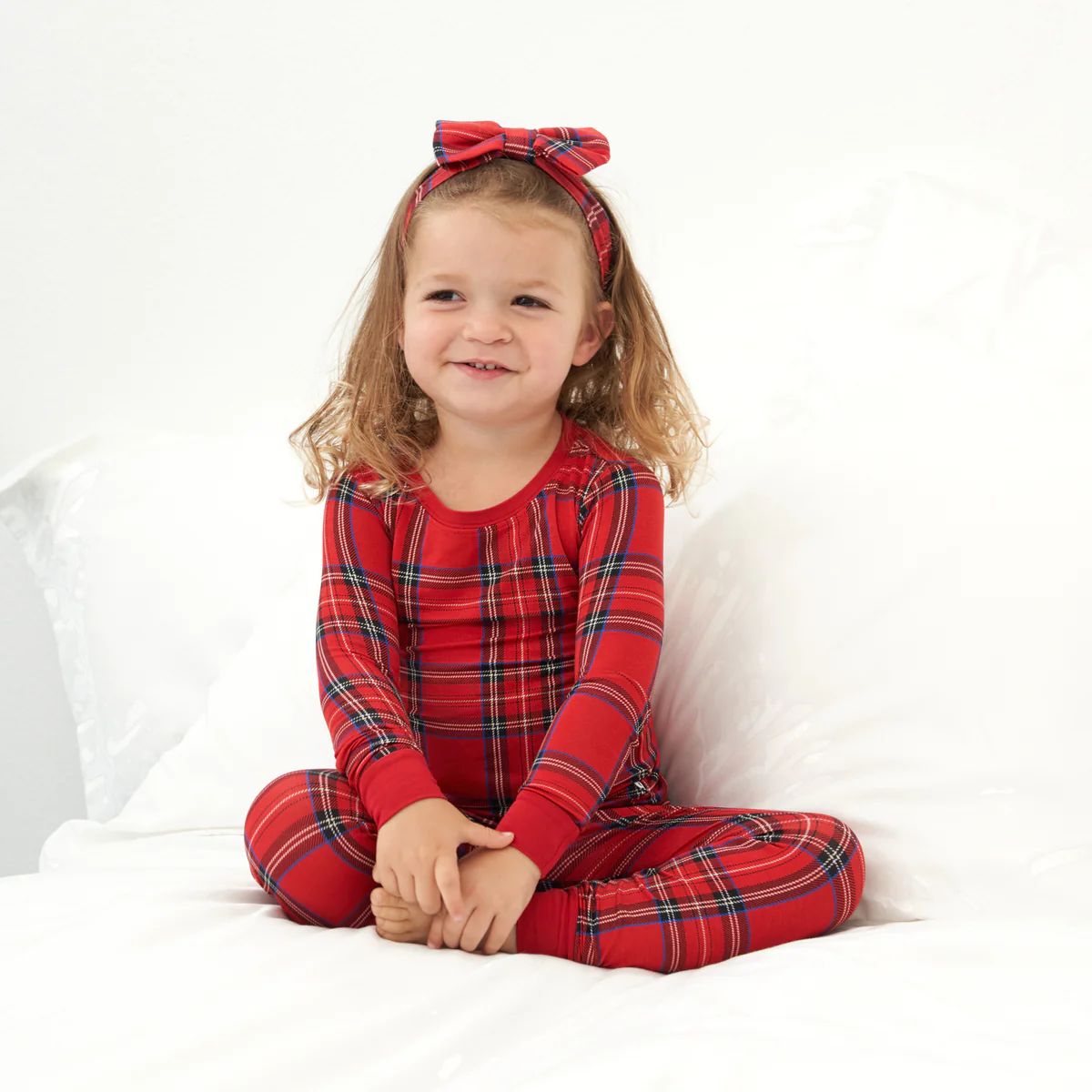 Holiday Plaid Two-Piece Pajama Set | Little Sleepies
