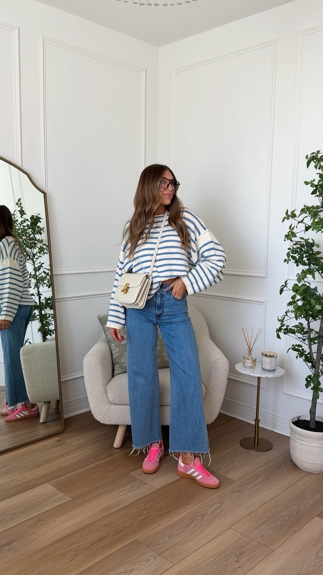 Easy spring outfit!! I cut my jeans about 2” for the raw hem! Love how they look! And my sweater I just saw is 40% off today and I’m wearing a small! 


#LTKStyleTip #LTKShoeCrush #LTKWatchNow