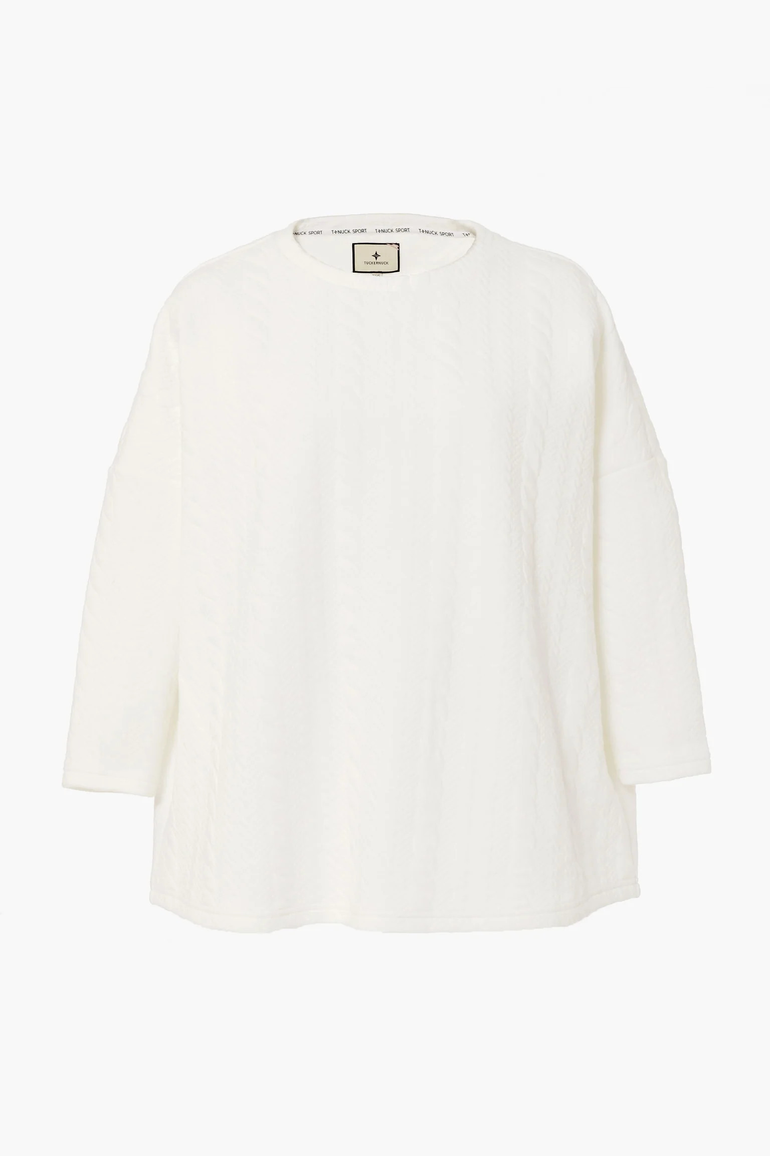 White Cable Ally Swing Sweatshirt | Tuckernuck (US)