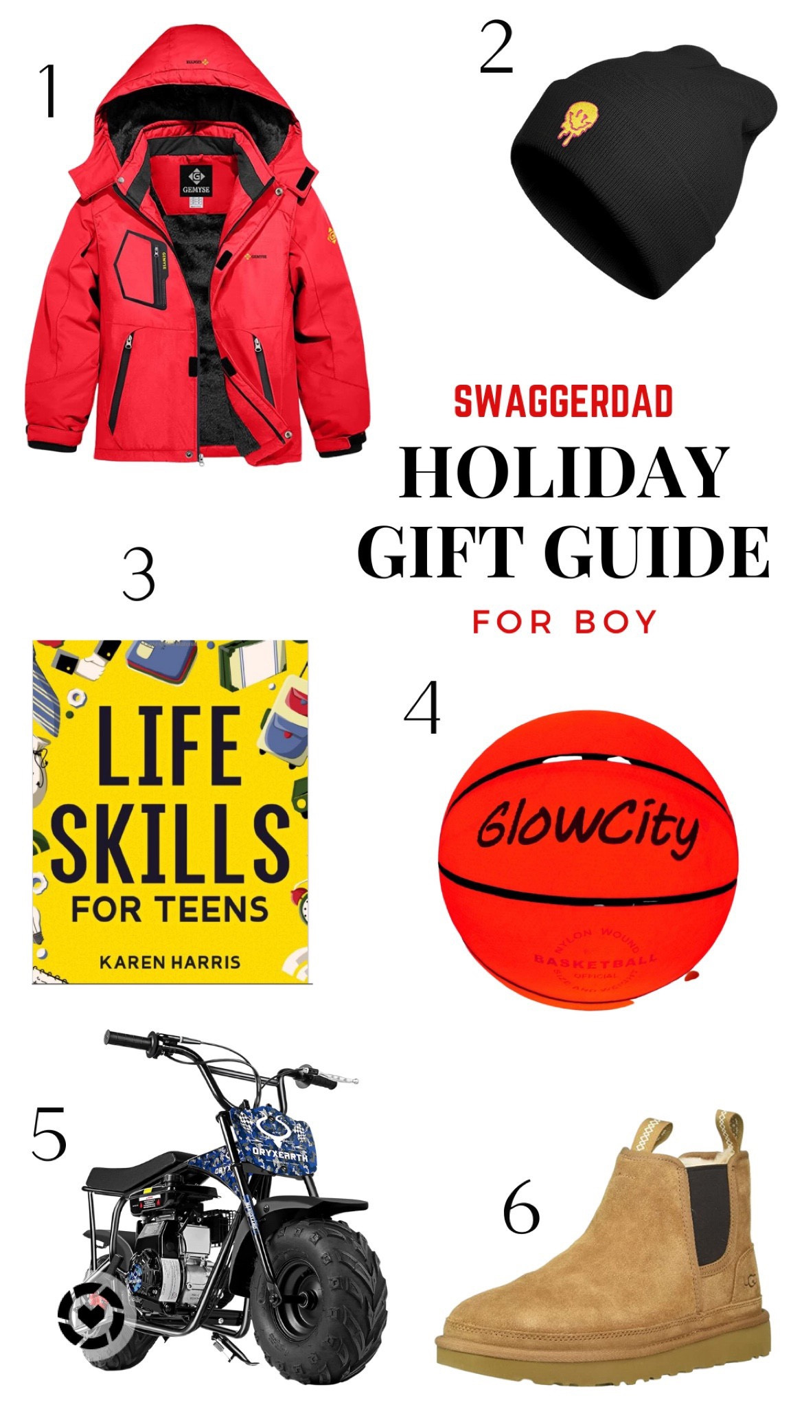 Holiday Gift Guide for Teenage Boys!
Glow basketball, life skill book, Mini dirt bike, Winter Coat, Happy Fact Beanie !

#LTKkids #LTKHoliday #LTKGiftGuide