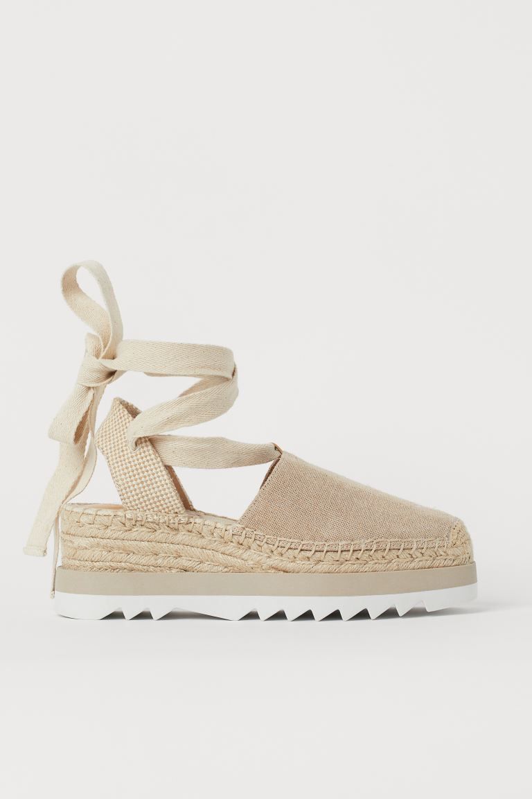 Tie-strap espadrilles | H&M (UK, MY, IN, SG, PH, TW, HK)