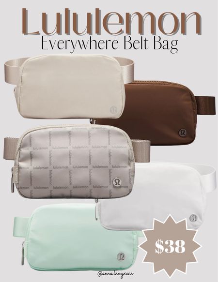 Lululemon belt bag - new colors in stock! 

#LTKitbag #LTKunder50 #LTKfit