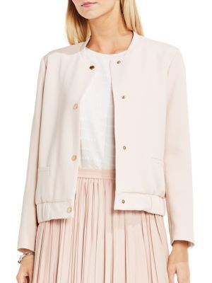 Vince Camuto - Snap-Button Bomber Jacket | Saks Fifth Avenue OFF 5TH