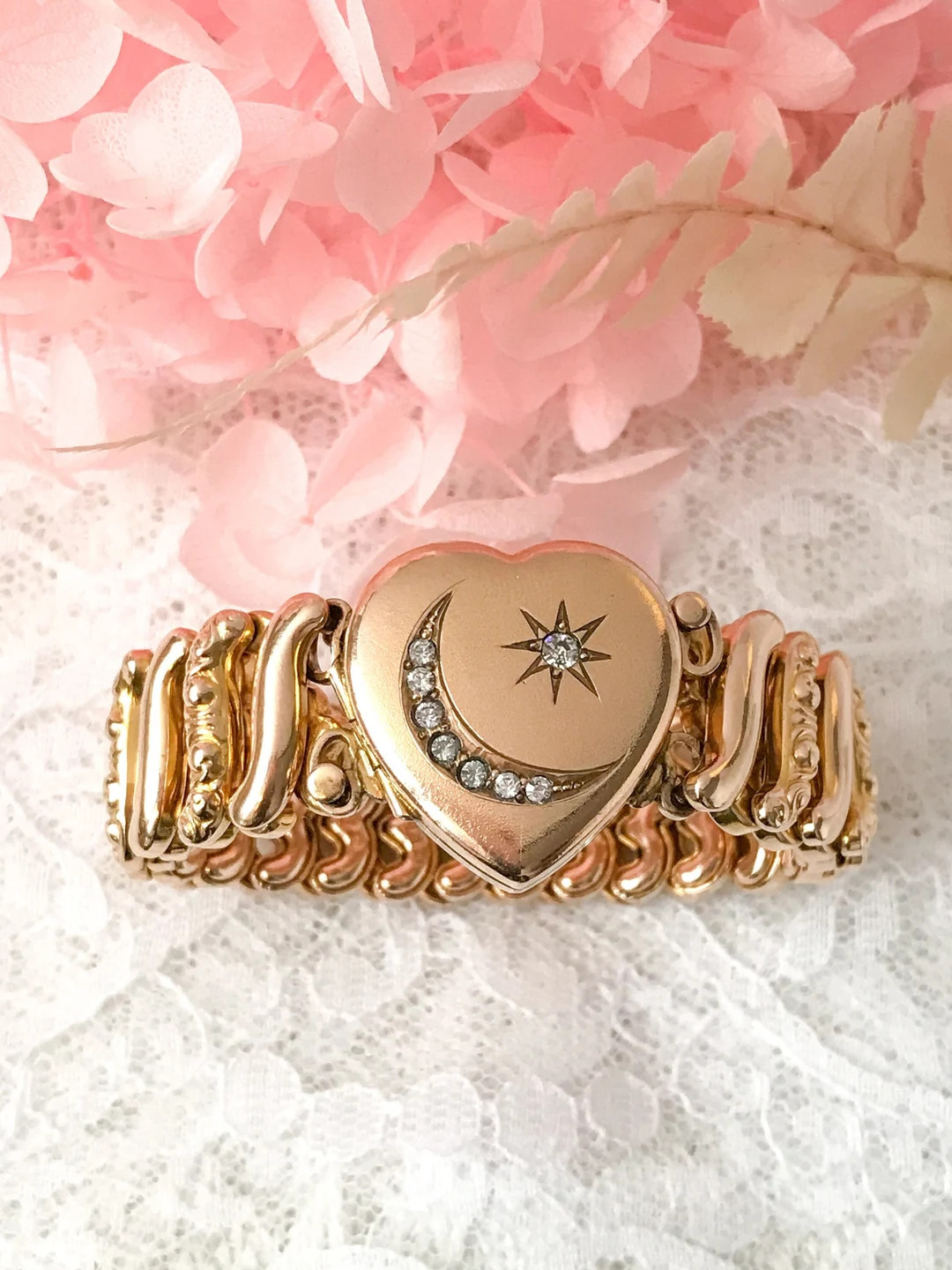 Sweetheart Bracelet Carmen Sweetheart Expansion Bracelet Sweetheart Expandable Bracelet vintage S... | Etsy (US)