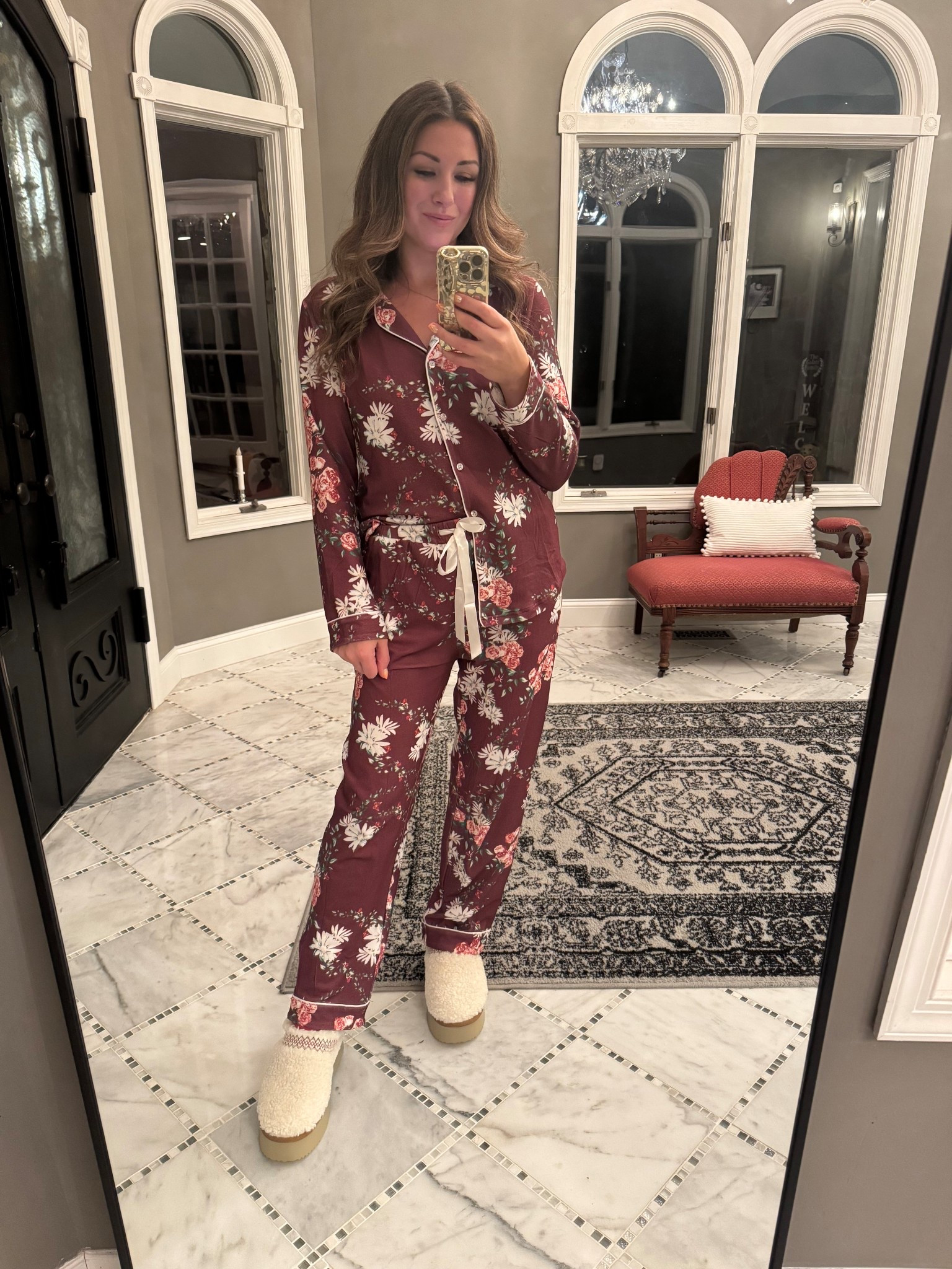 If you are struggling with what to put on your Christmas list - add these! So comfy and the print is adorable 🫶🏼 I’m 5’6 wearing a M, size up in the slipper if you can, they fit fine but the opening is slightly smaller than I’d like for slippers! 

Pajama set, cozy pjs, cozy pajamas, giftable pajamas, sleepwear, button down pajamas, loungewear, floral pajamas, boho pajamas, Christmas gifts for her, gift ideas for her, gift ideas, long sleeve pajamas, gift idea for wife, gift for daughter, gift for teen girl, gifts for girls, gift ideas

#ltkholiday #ltkgiftguide #ltkfindsunder50

#LTKselfcare #LTKGiftGuide #LTKHoliday