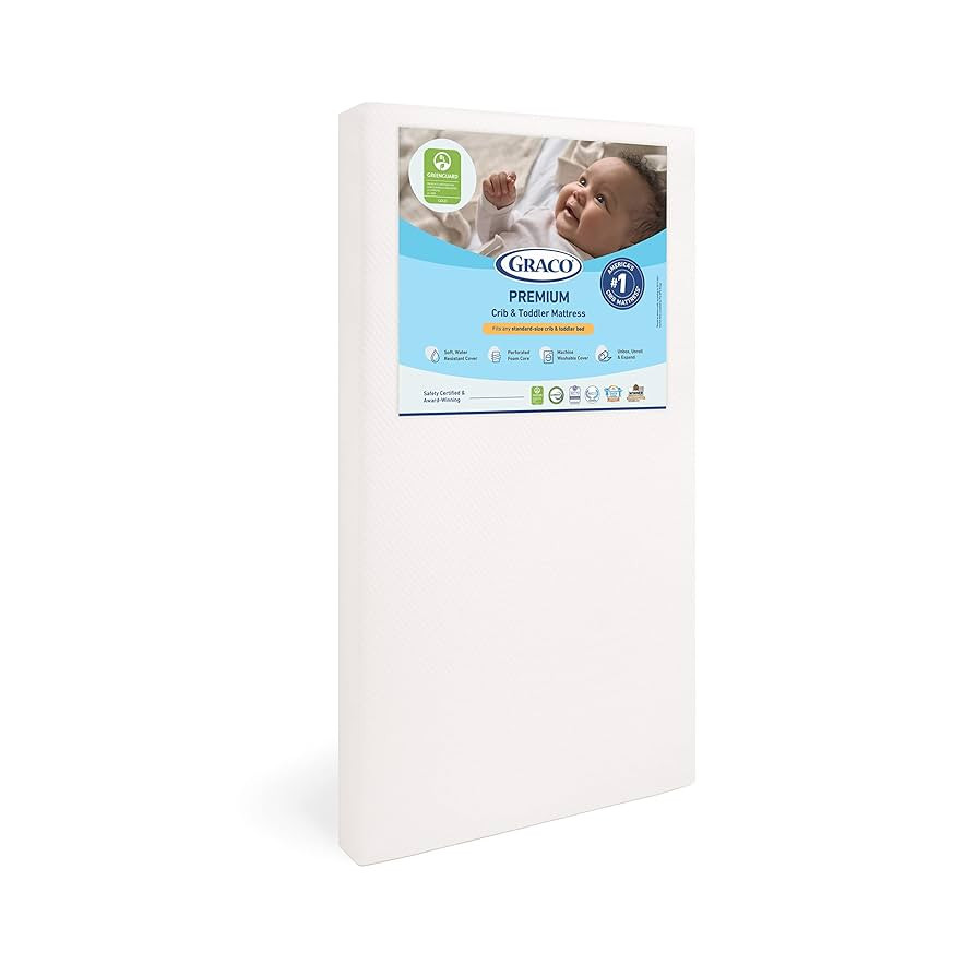 Graco Premium Crib & Toddler Mattress – GREENGUARD Gold Certified & CertiPUR-US Certified, Fits... | Amazon (US)