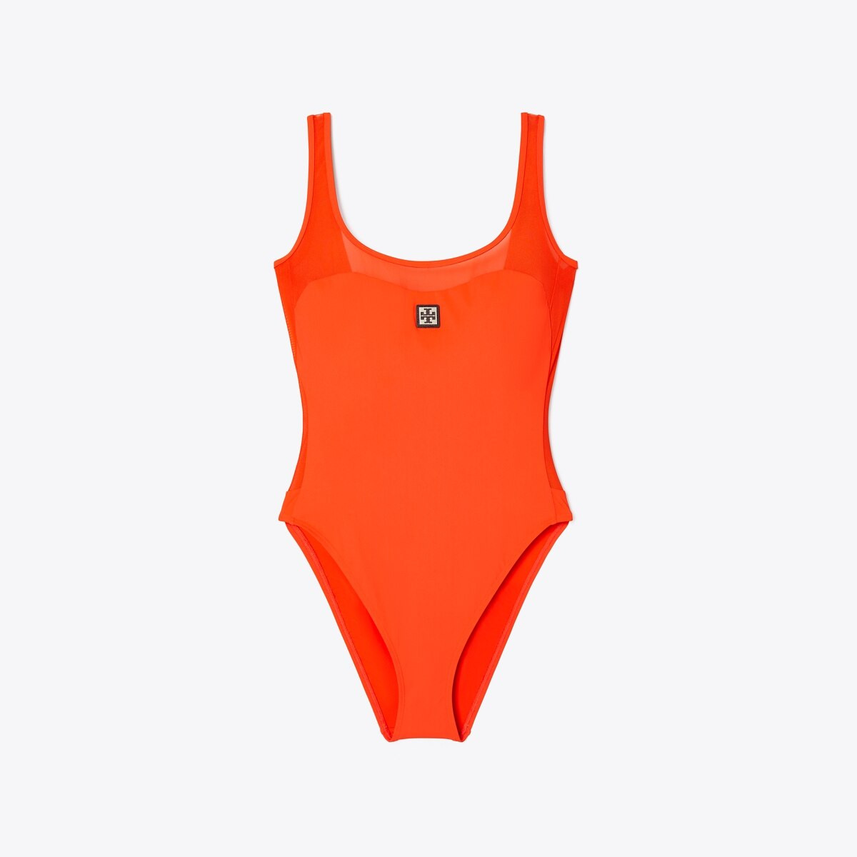Mesh Tank Swimsuit: Women's Designer One Pieces | Tory Burch | Tory Burch (US)