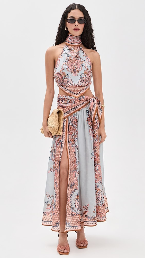 Aster Scarf Midi Skirt | Shopbop