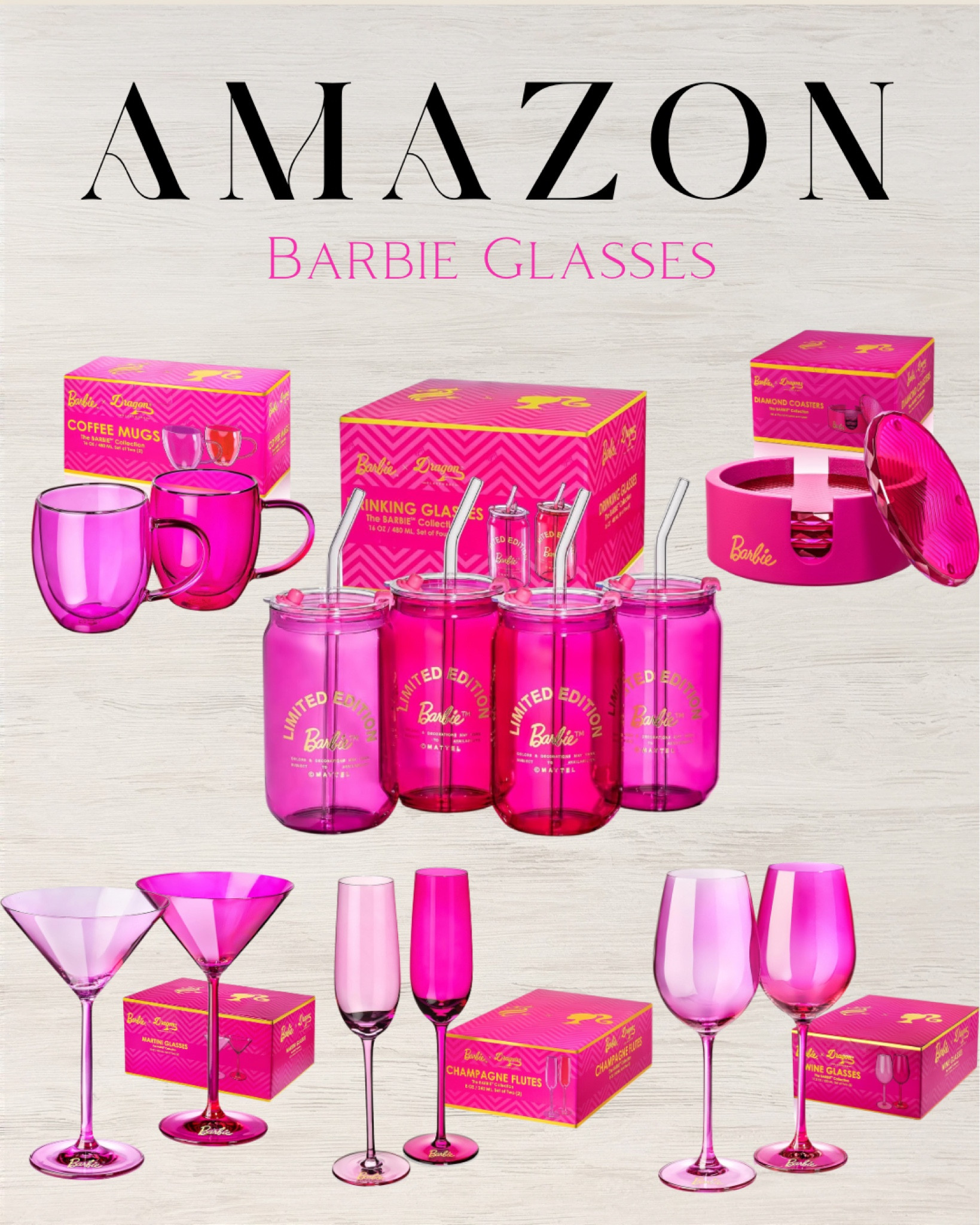 Are you a pink lover like me ?💕 Check out this Barbie x Dragon Glassware Collection on Amazon!


#LTKsalealert #LTKhome #LTKfindsunder100