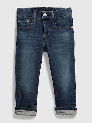 Toddler Lined Straight Jeans with Stretch | Gap (US)