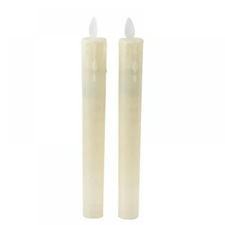 2pcs Flameless Led Taper Candles Lights Battery Operated Warm White Candlesticks Wedding Birthday Pa | Walmart (US)