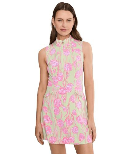Lilly Pulitzer, Womens, Catarina Dress UPF 50+, Pistachio Macaron Alina Golf, 14 | Amazon (US)