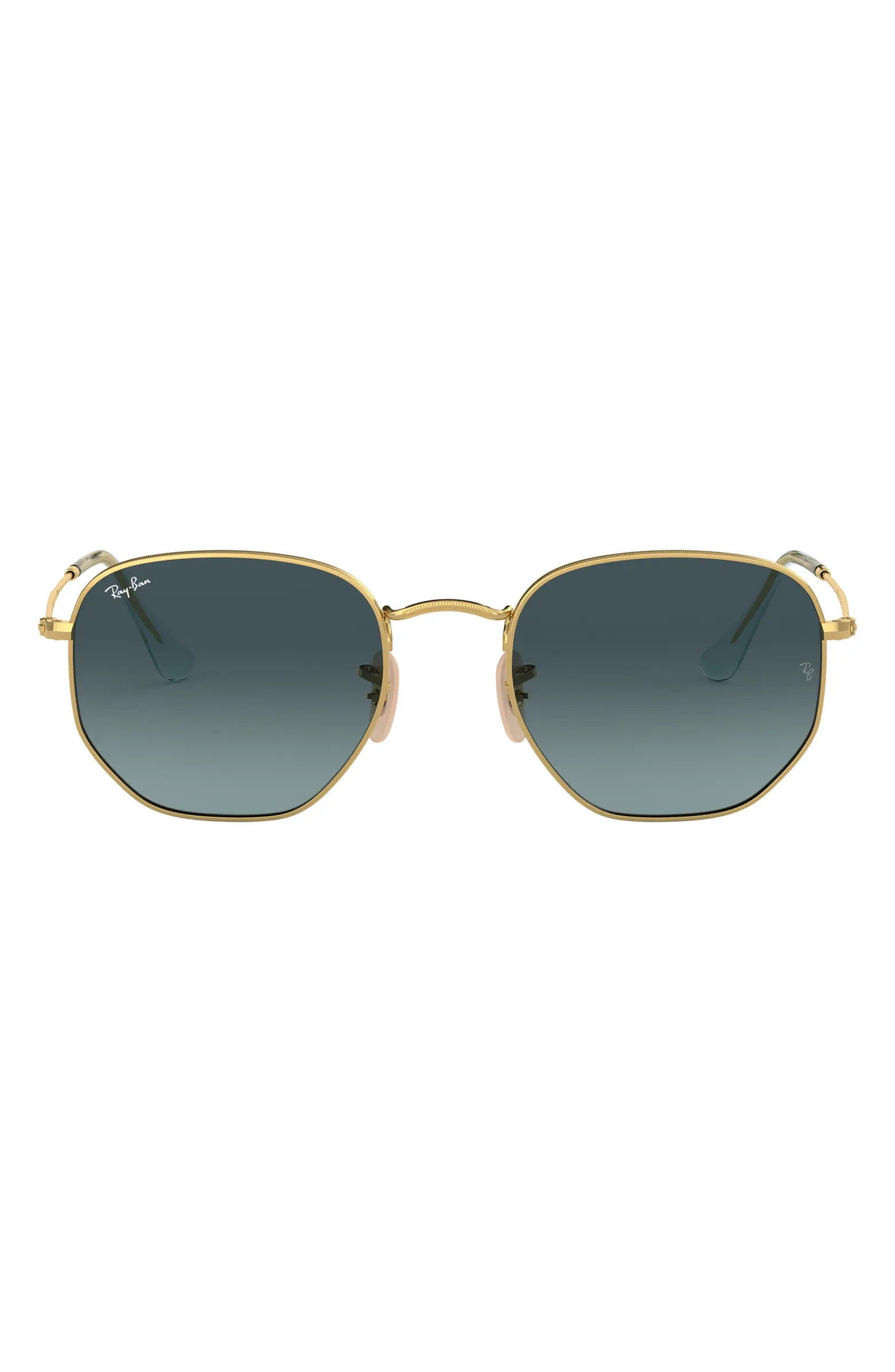 54mm Gradient Hexagonal Sunglasses | Nordstrom