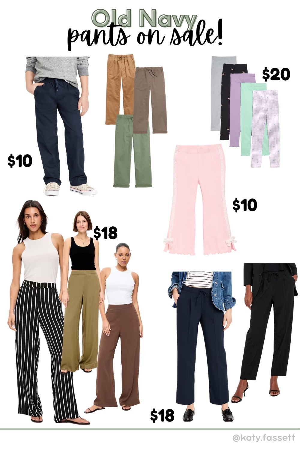 Old Navy has some great deals on pants today!! 