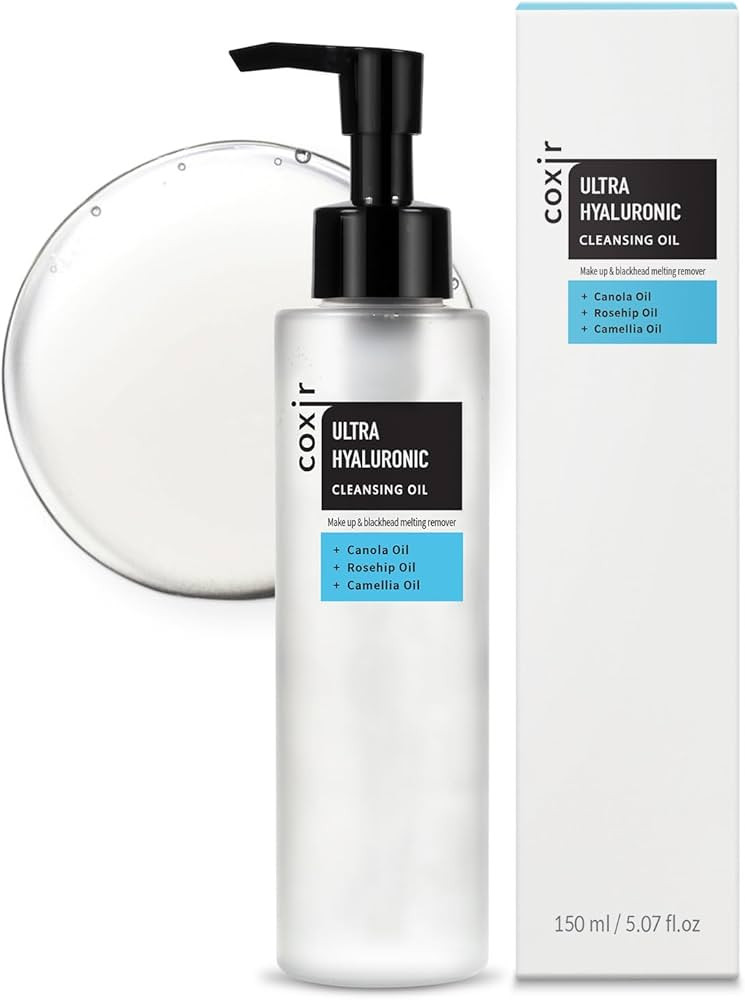COXIR ULTRA HYALURONIC CLEANSING OIL l Korean Facial Cleanser, Blackhead Makeup Removal with Hyal... | Amazon (US)