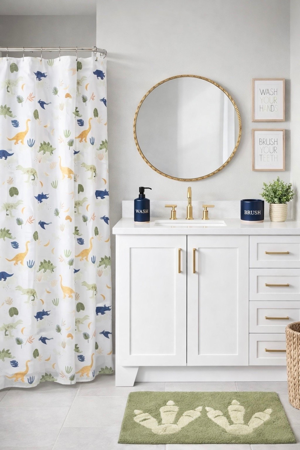 Kids’ Dinosaur Themed Bathroom Design Ideas

Toddler boy bathroom, dinosaur decor, green and navy blue decor, toddler room, baby boy nursery, green bathroom decor, bathroom makeover, little boy decor, dinosaur shower curtain, bathroom storage, children’s’ bathroom, home decor, Target kids’ decor, Amazon home finds

#LTKHome #LTKKids